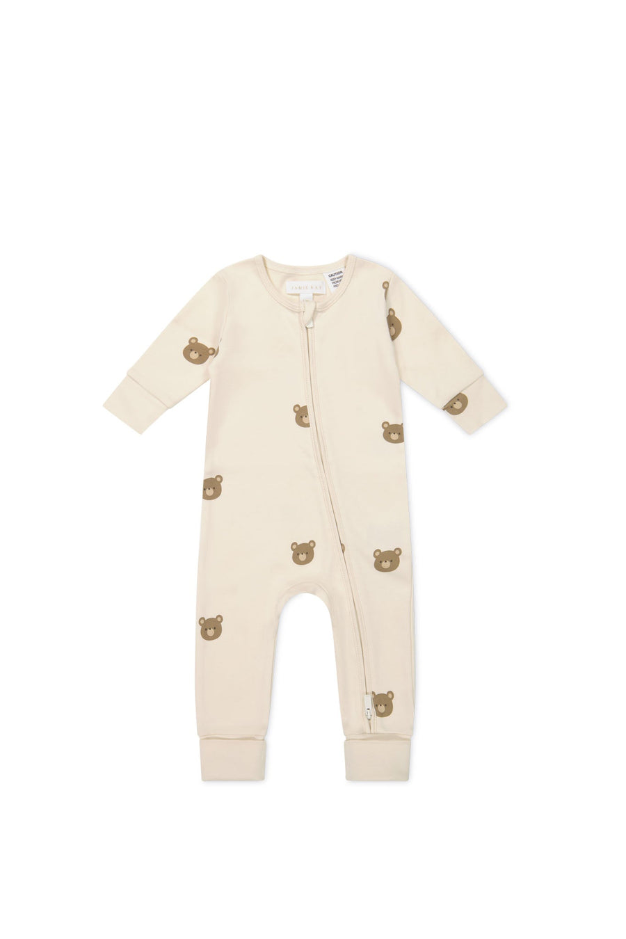 Organic Cotton Reese Onepiece - Bobbie Bear Tofu Childrens Onepiece from Jamie Kay Australia