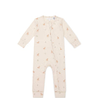 Organic Cotton Reese Zip Onepiece - Fable Deer Cloud Childrens Onepiece from Jamie Kay Australia