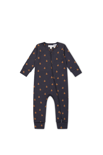 Organic Cotton Reese Zip Onepiece - Fox Cubs Constellation Childrens Onepiece from Jamie Kay Australia