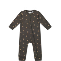 Organic Cotton Reese Zip Onepiece - Fox Cubs Wolf Childrens Onepiece from Jamie Kay Australia