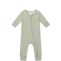 Organic Cotton Reese Zip Onepiece - Fresh Apples Abbey Stone Childrens Onepiece from Jamie Kay Australia