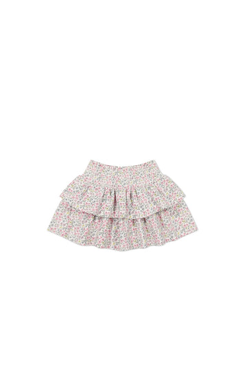 Organic Cotton Ruby Skirt - Fifi Mini Slightly Pink Childrens Skirt from Jamie Kay Australia