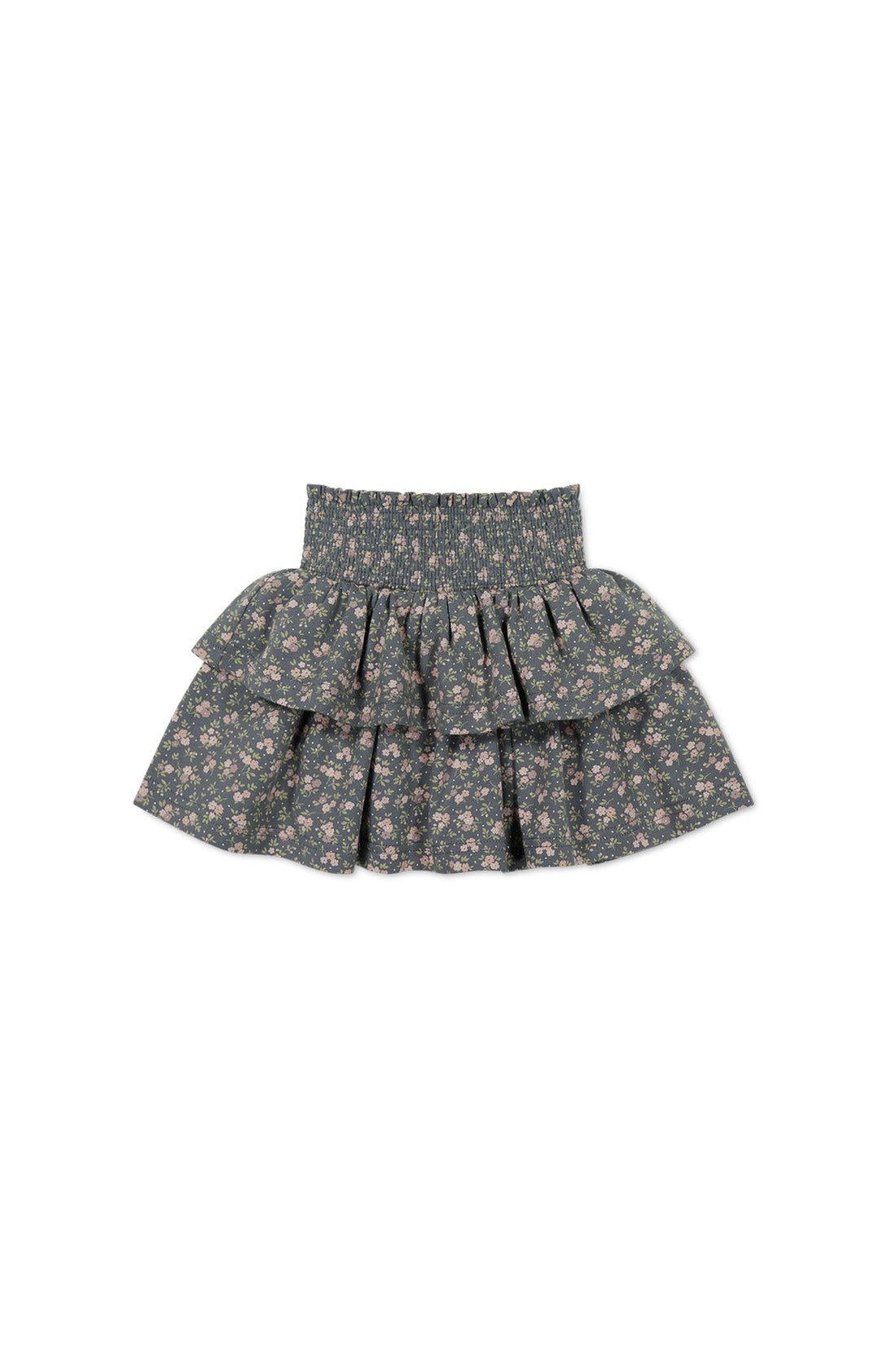 Organic Cotton Ruby Skirt - Rosalie Floral Lava Childrens Skirt from Jamie Kay Australia