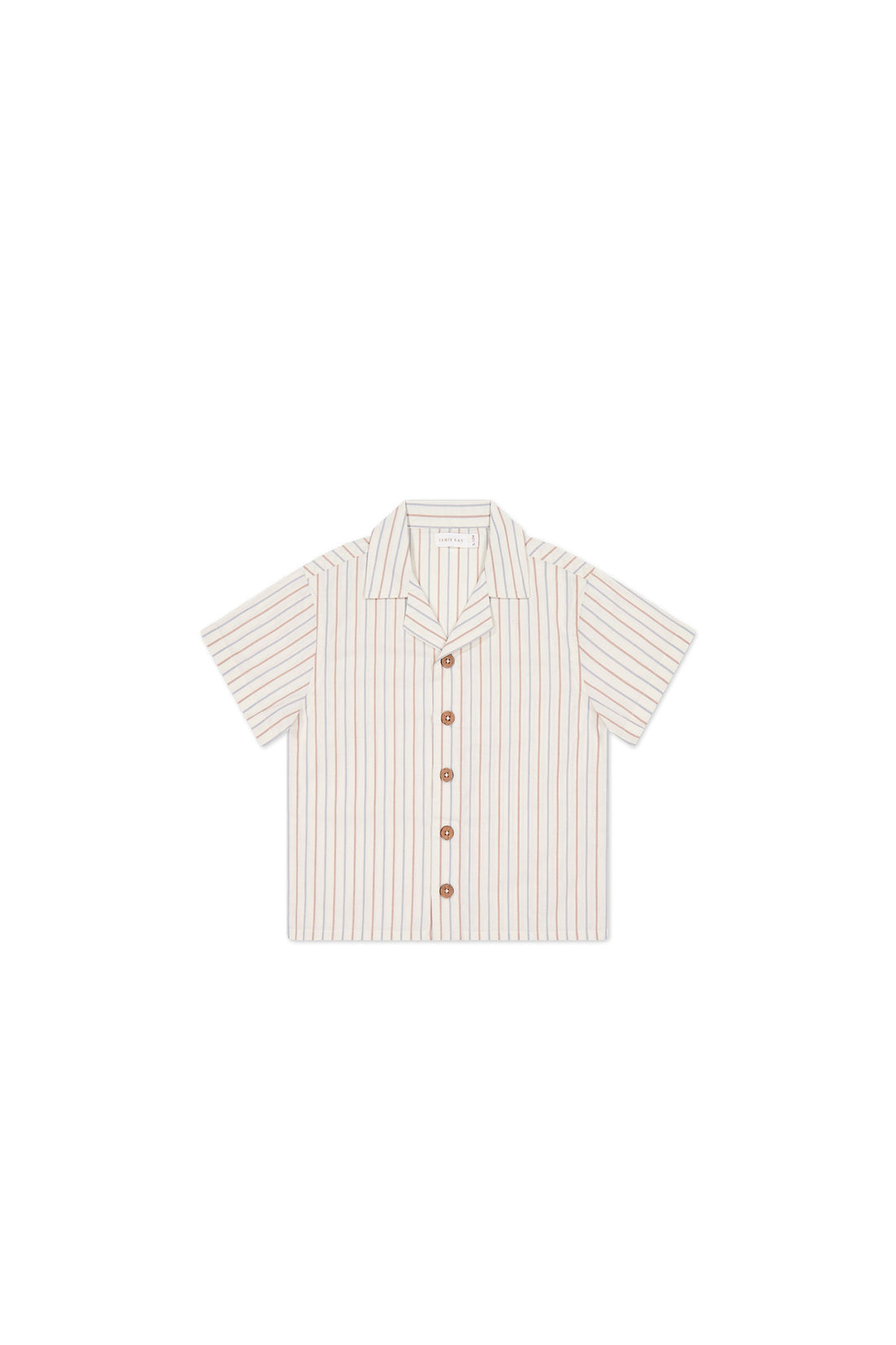 Organic Cotton Silas Shirt - Vacation Stripe Childrens Shirt from Jamie Kay Australia