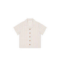 Organic Cotton Silas Shirt - Vacation Stripe Childrens Shirt from Jamie Kay Australia