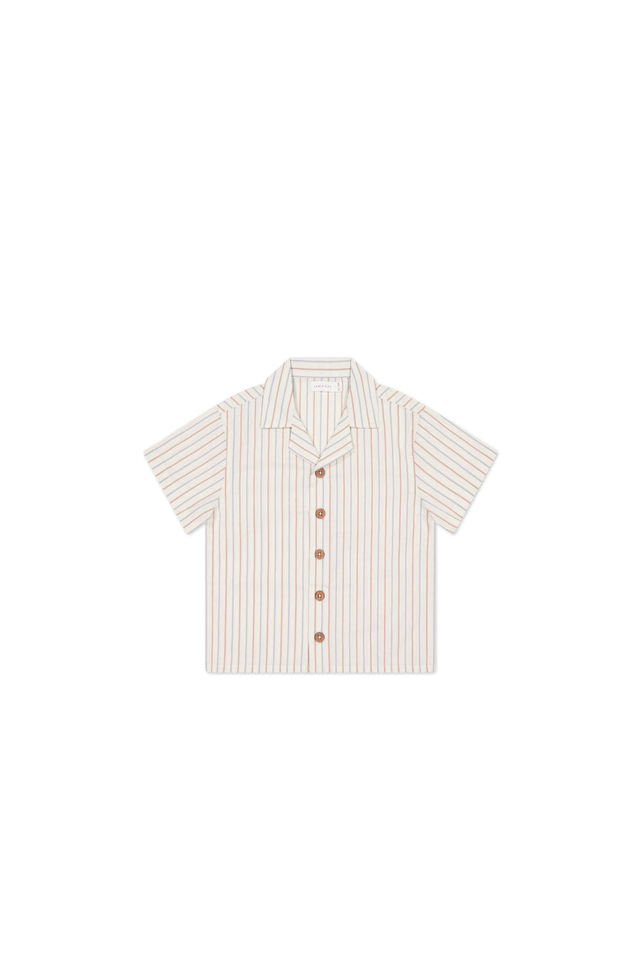 Organic Cotton Silas Shirt - Vacation Stripe Childrens Shirt from Jamie Kay Australia