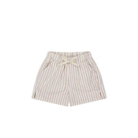 Organic Cotton Silas Short - Vacation Stripe Childrens Short from Jamie Kay Australia