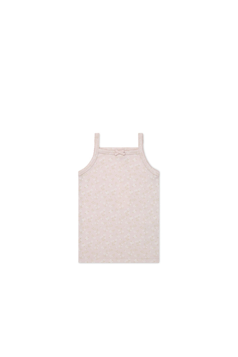 Organic Cotton Singlet - Addie Lilac Childrens Singlet from Jamie Kay Australia