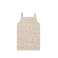 Organic Cotton Singlet - Chloe Lilac Childrens Singlet from Jamie Kay Australia