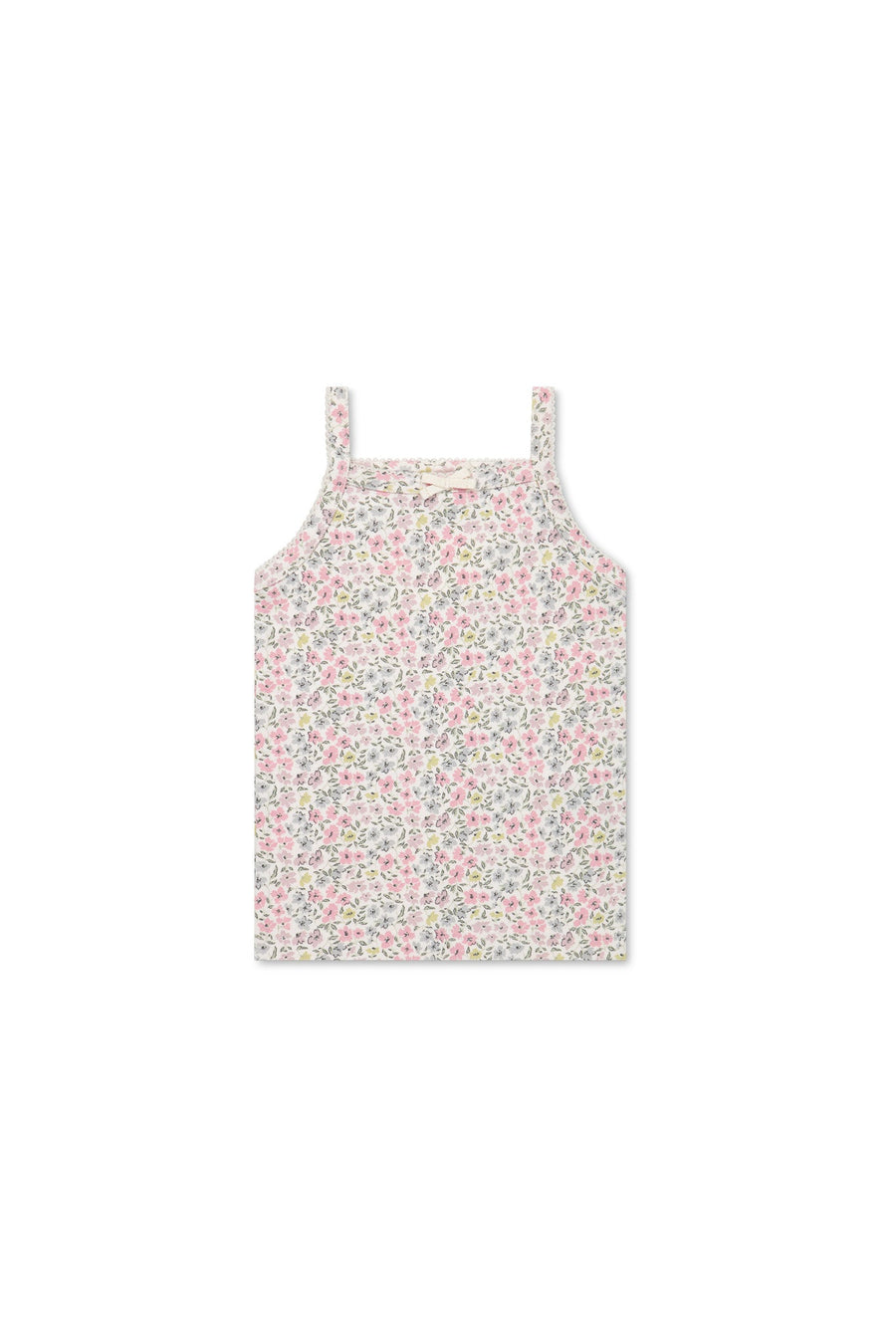 Organic Cotton Singlet - Fifi Mini Slightly Pink Childrens Singlet from Jamie Kay Australia