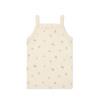 Organic Cotton Singlet - Meredith Egret Childrens Singlet from Jamie Kay Australia