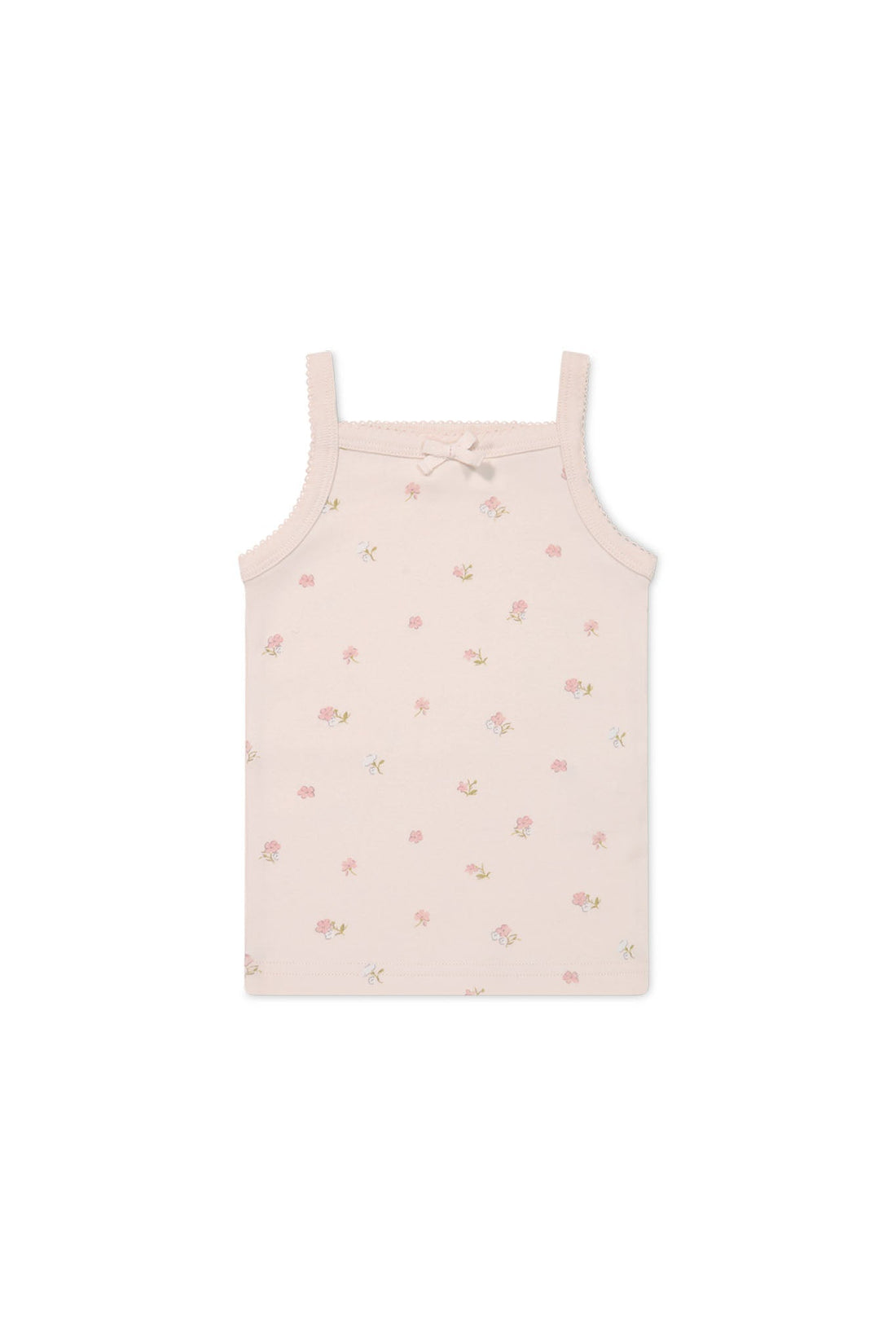 Organic Cotton Singlet - Meredith Morganite Childrens Singlet from Jamie Kay Australia