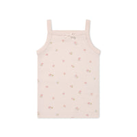 Organic Cotton Singlet - Meredith Morganite Childrens Singlet from Jamie Kay Australia