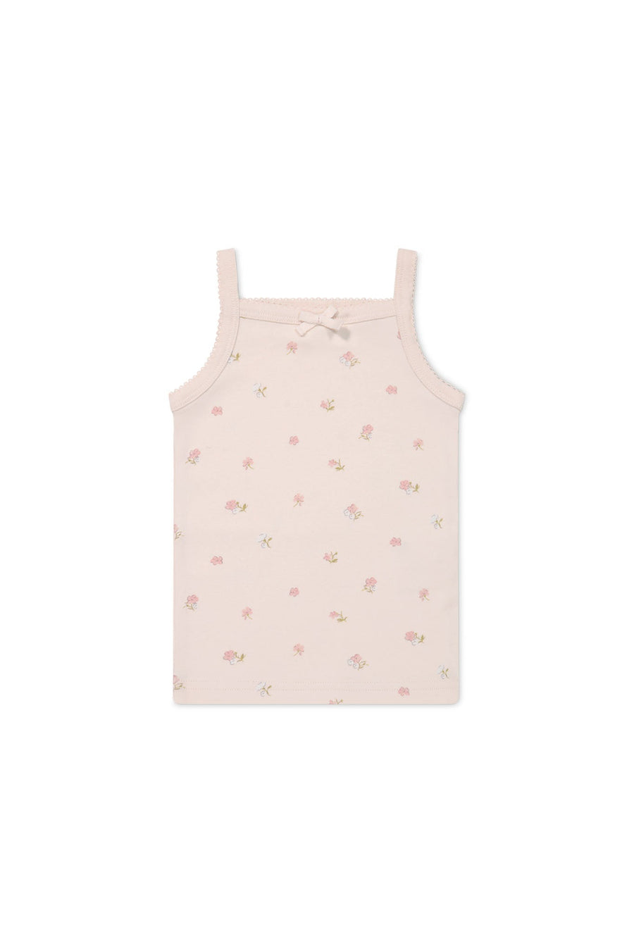 Organic Cotton Singlet - Meredith Morganite Childrens Singlet from Jamie Kay Australia