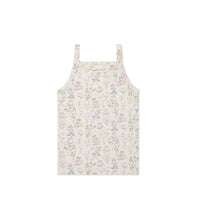 Organic Cotton Singlet - Moons Garden Lavender Childrens Singlet from Jamie Kay Australia