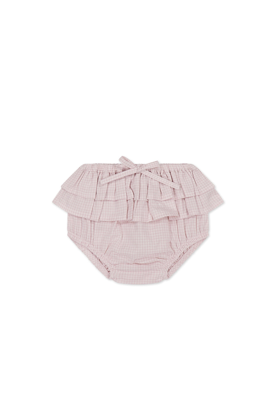 Organic Cotton Sydney Bloomer - Mini Woven Gingham Violet Childrens Bloomer from Jamie Kay Australia