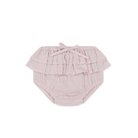 Organic Cotton Sydney Bloomer - Mini Woven Gingham Violet Childrens Bloomer from Jamie Kay Australia