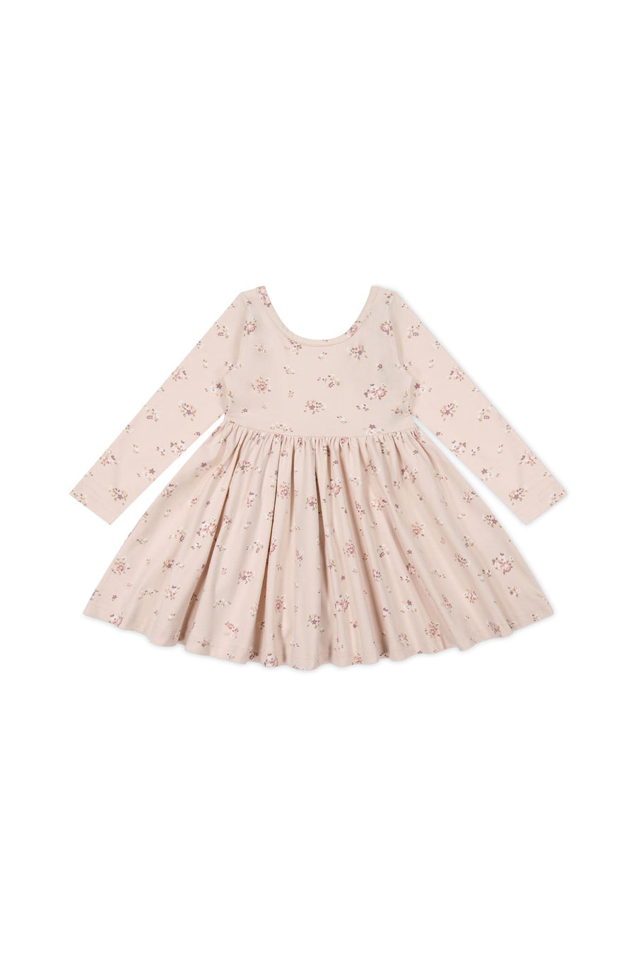 Organic Cotton Tallulah Dress - Petite Fleur Soft Peony Childrens Dress from Jamie Kay Australia