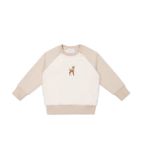 Organic Cotton Tao Sweatshirt - Fable Deer Cloud Childrens Top from Jamie Kay Australia