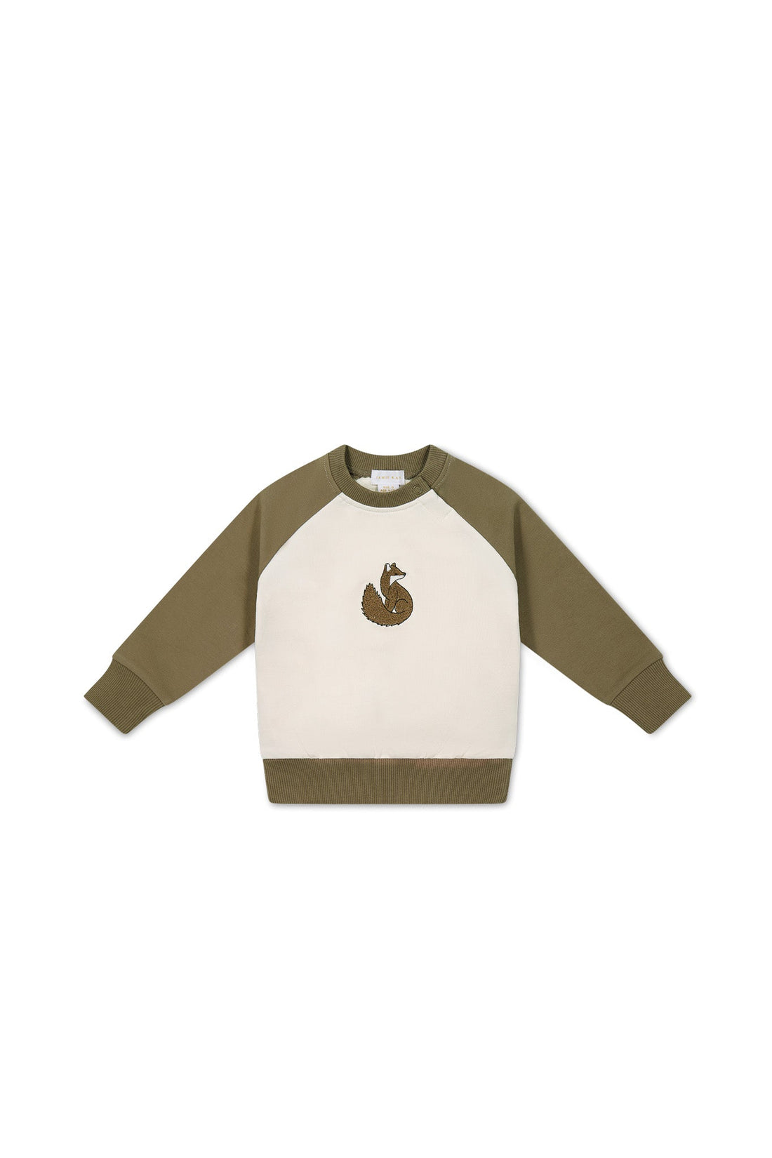 Organic Cotton Tao Sweatshirt - Oak Fox Childrens Top from Jamie Kay Australia