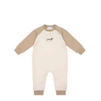 Organic Cotton Tao Sweatshirt Onepiece - Cosy Basil Fawn Childrens Onepiece from Jamie Kay Australia