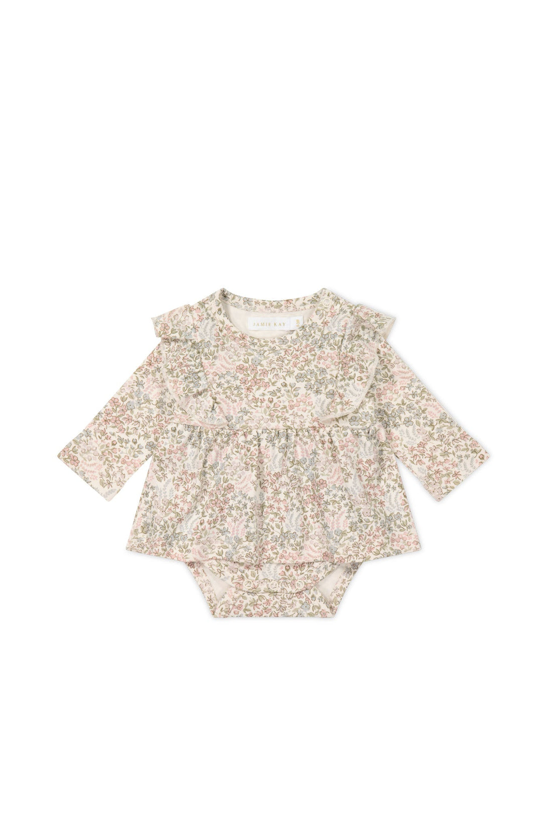 Organic Cotton Vivienne Playsuit - April Glacier Childrens Playsuit from Jamie Kay Australia