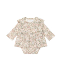 Organic Cotton Vivienne Playsuit - April Glacier Childrens Playsuit from Jamie Kay Australia