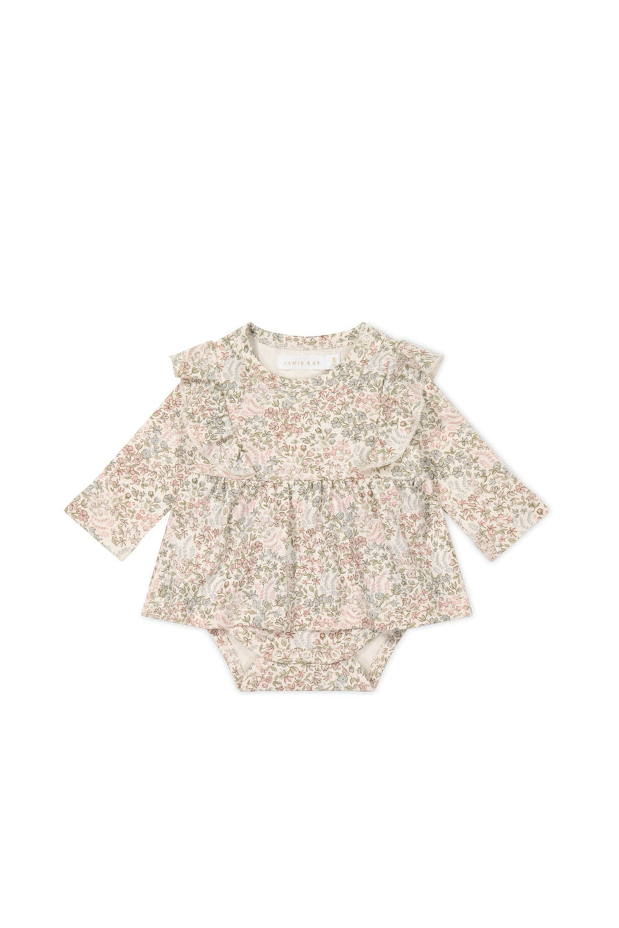 Organic Cotton Vivienne Playsuit - April Glacier Childrens Playsuit from Jamie Kay Australia