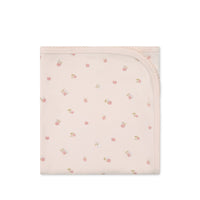 Organic Cotton Wrap Blanket - Meredith Morganite Childrens Blanket from Jamie Kay Australia