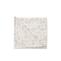 Organic Cotton Wrap Blanket - Moons Garden Lavender Childrens Blanket from Jamie Kay Australia