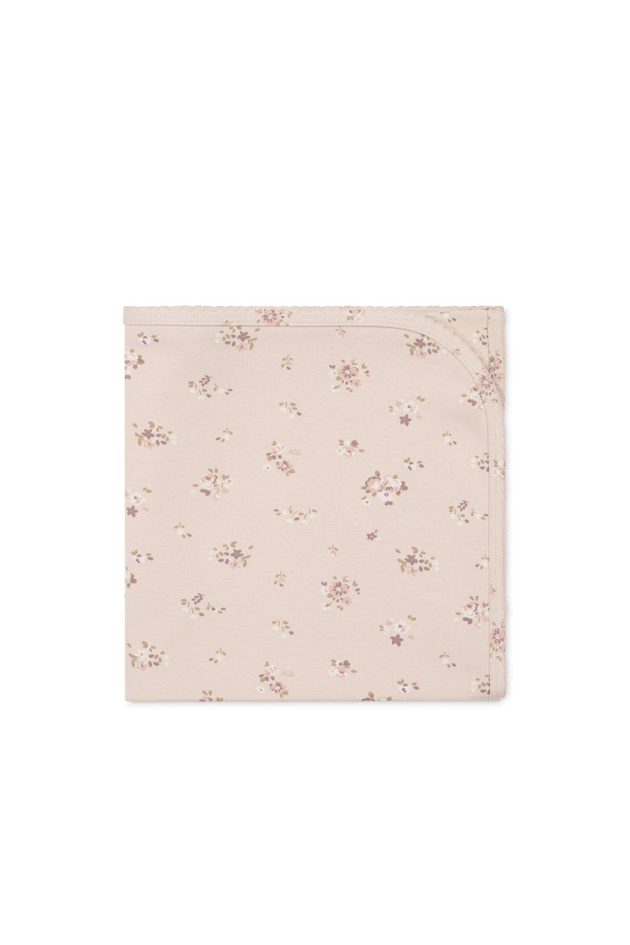 Organic Cotton Wrap Blanket - Petite Fleur Soft Peony Childrens Blanket from Jamie Kay Australia