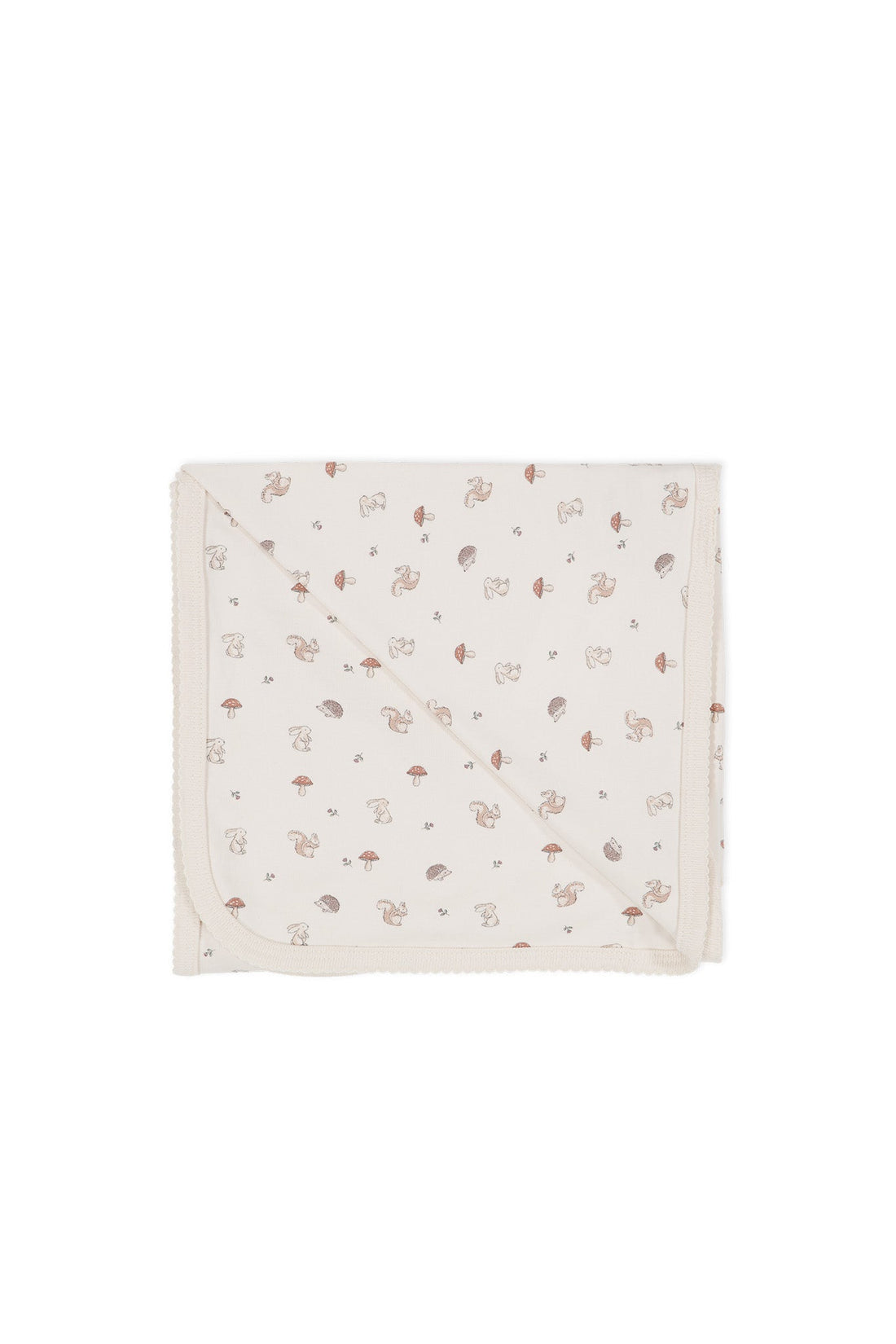 Organic Cotton Wrap Blanket - Woodland Friends Childrens Blanket from Jamie Kay Australia