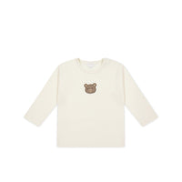 Pima Cotton Arnold Long Sleeve Top - Cloud Bear Childrens Top from Jamie Kay Australia