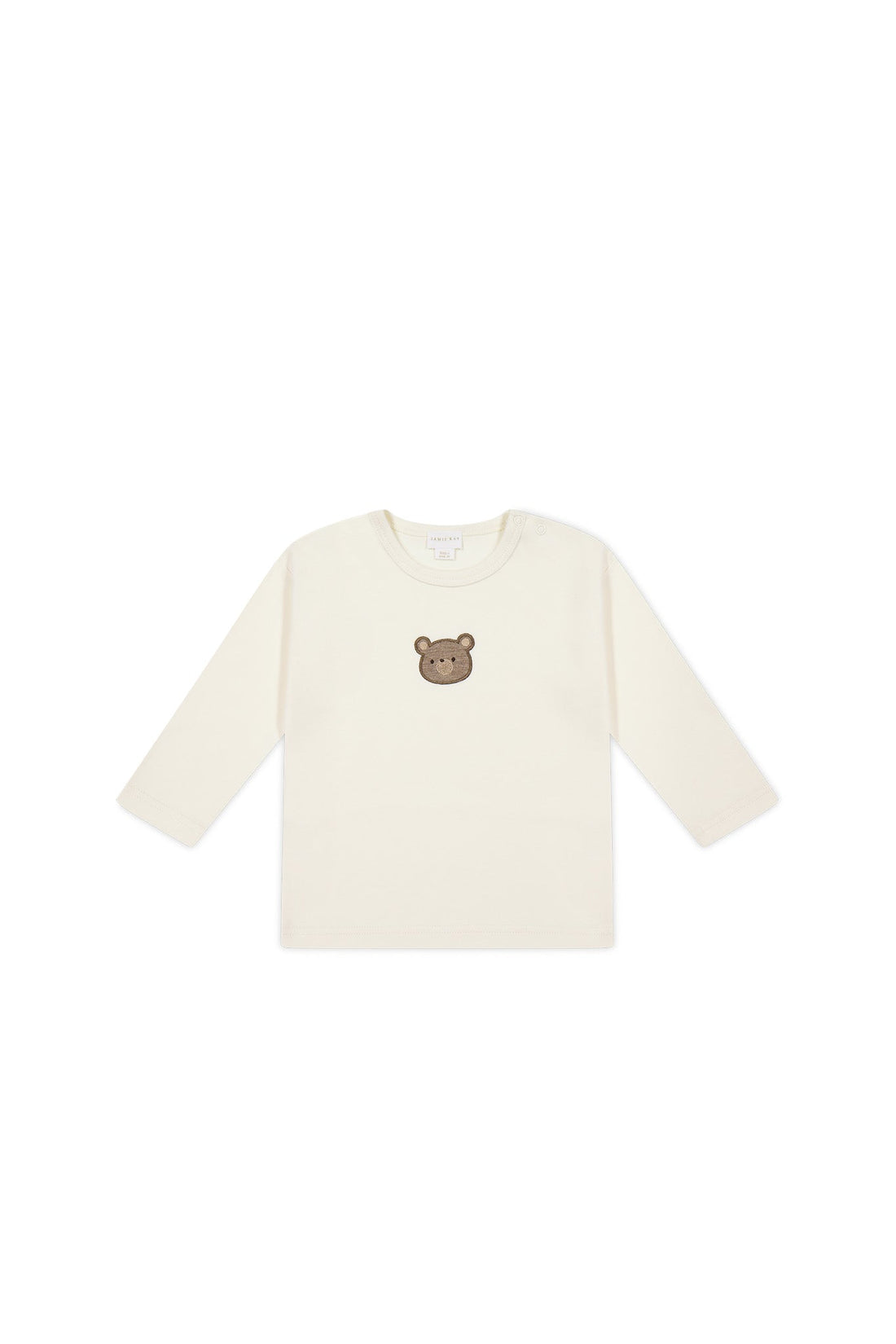 Pima Cotton Arnold Long Sleeve Top - Cloud Bear Childrens Top from Jamie Kay Australia