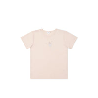 Pima Cotton Aude Oversized Tee - Ballet Pink Fairy Childrens Top from Jamie Kay Australia