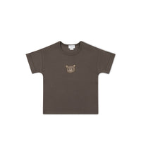 Pima Cotton Hunter Tee - Brownie Bobbie Bear Childrens Top from Jamie Kay Australia