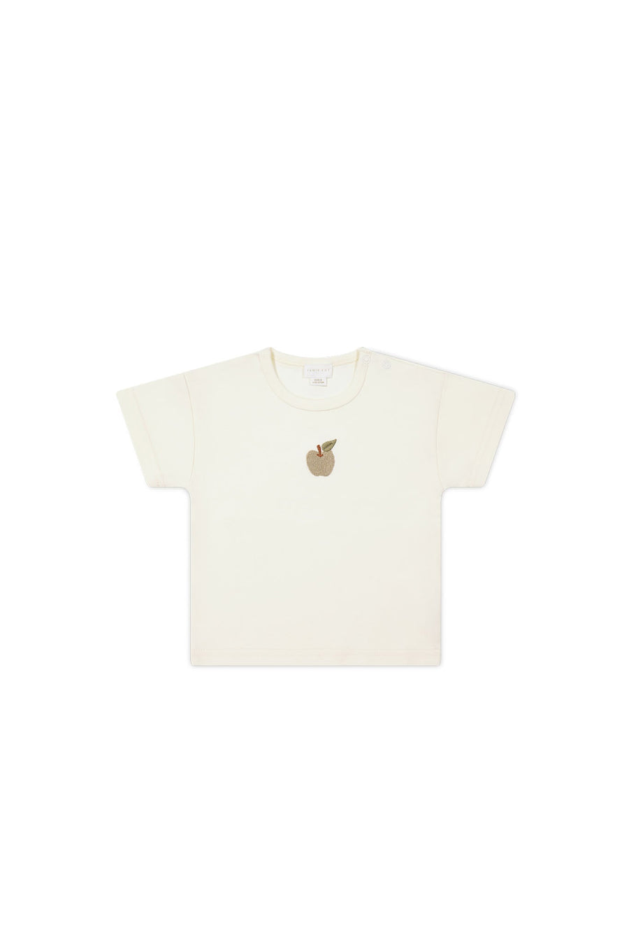 Pima Cotton Hunter Tee - Parchment Fresh Apple Childrens Top from Jamie Kay Australia