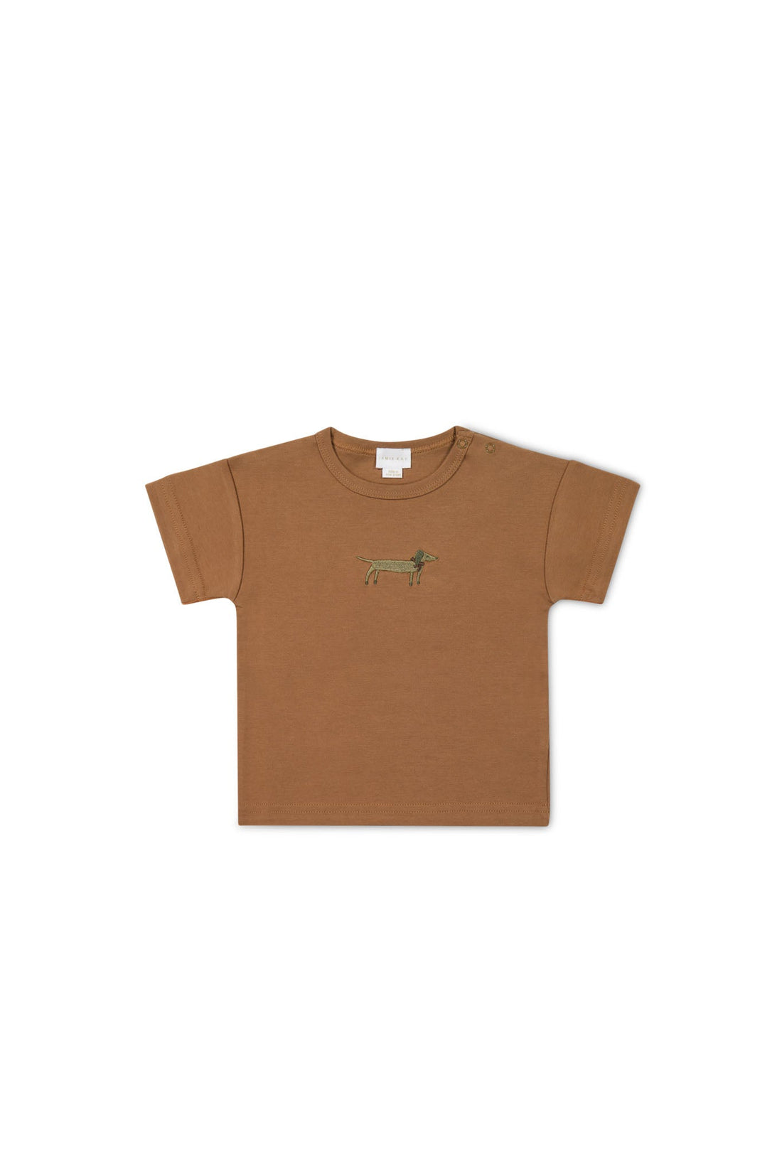 Pima Cotton Hunter Tee - Spiced Cosy Basil Childrens Top from Jamie Kay Australia