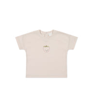 Pima Cotton Mimi Top - Rosewater Strawberry Childrens Top from Jamie Kay Australia