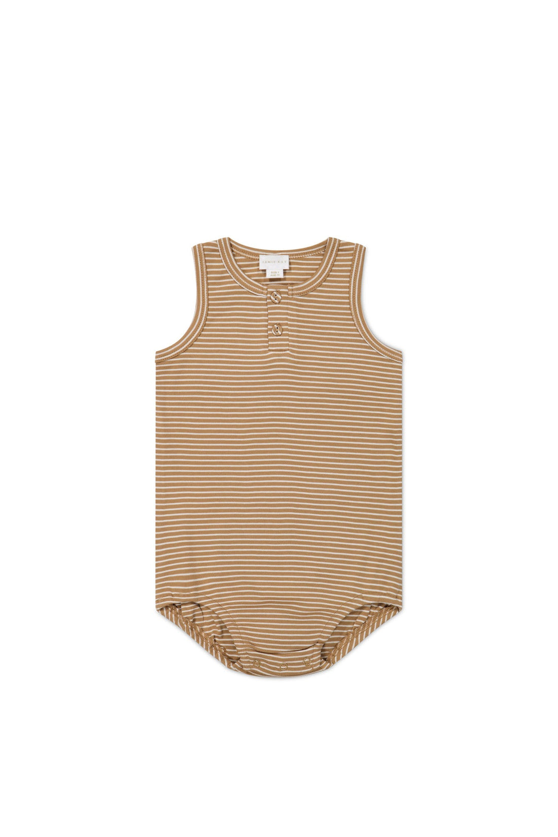 Pima Cotton Noah Playsuit - Spiced/Cloud Childrens Playsuit from Jamie Kay Australia