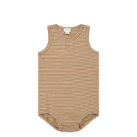 Pima Cotton Noah Playsuit - Spiced/Cloud Childrens Playsuit from Jamie Kay Australia