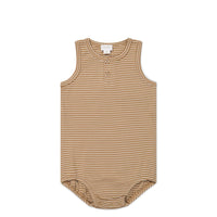 Pima Cotton Noah Playsuit - Spiced/Cloud Childrens Playsuit from Jamie Kay Australia