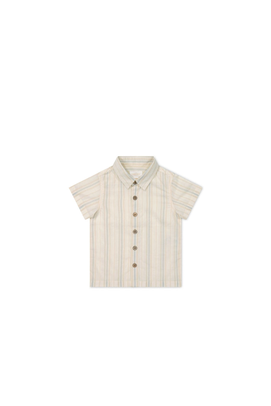 Quentin Shirt - Coastal Stripe Cloud Childrens Shirt from Jamie Kay Australia