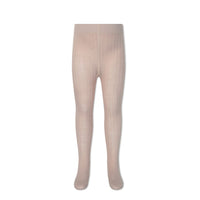 Ribbed Tight - Dusky Rose Childrens Tights from Jamie Kay Australia