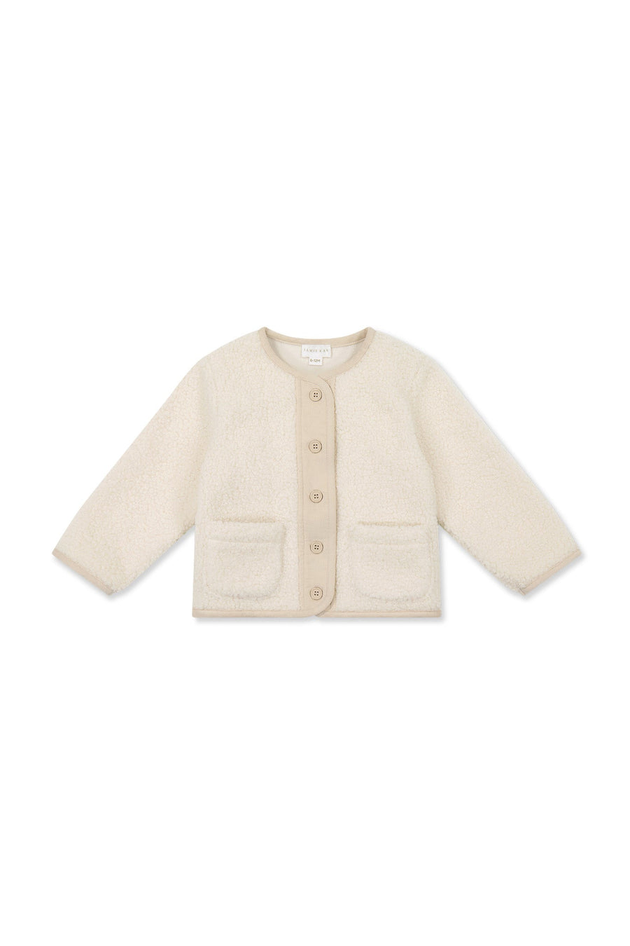 Rylan Sherpa Jacket - Natural Childrens Jacket from Jamie Kay Australia