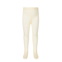 Scallop Weave Tight - Parchment Childrens Tights from Jamie Kay Australia