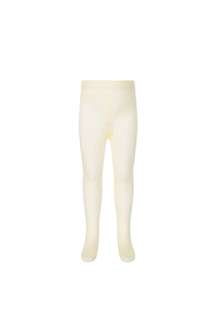 Scallop Weave Tight - Parchment Childrens Tights from Jamie Kay Australia