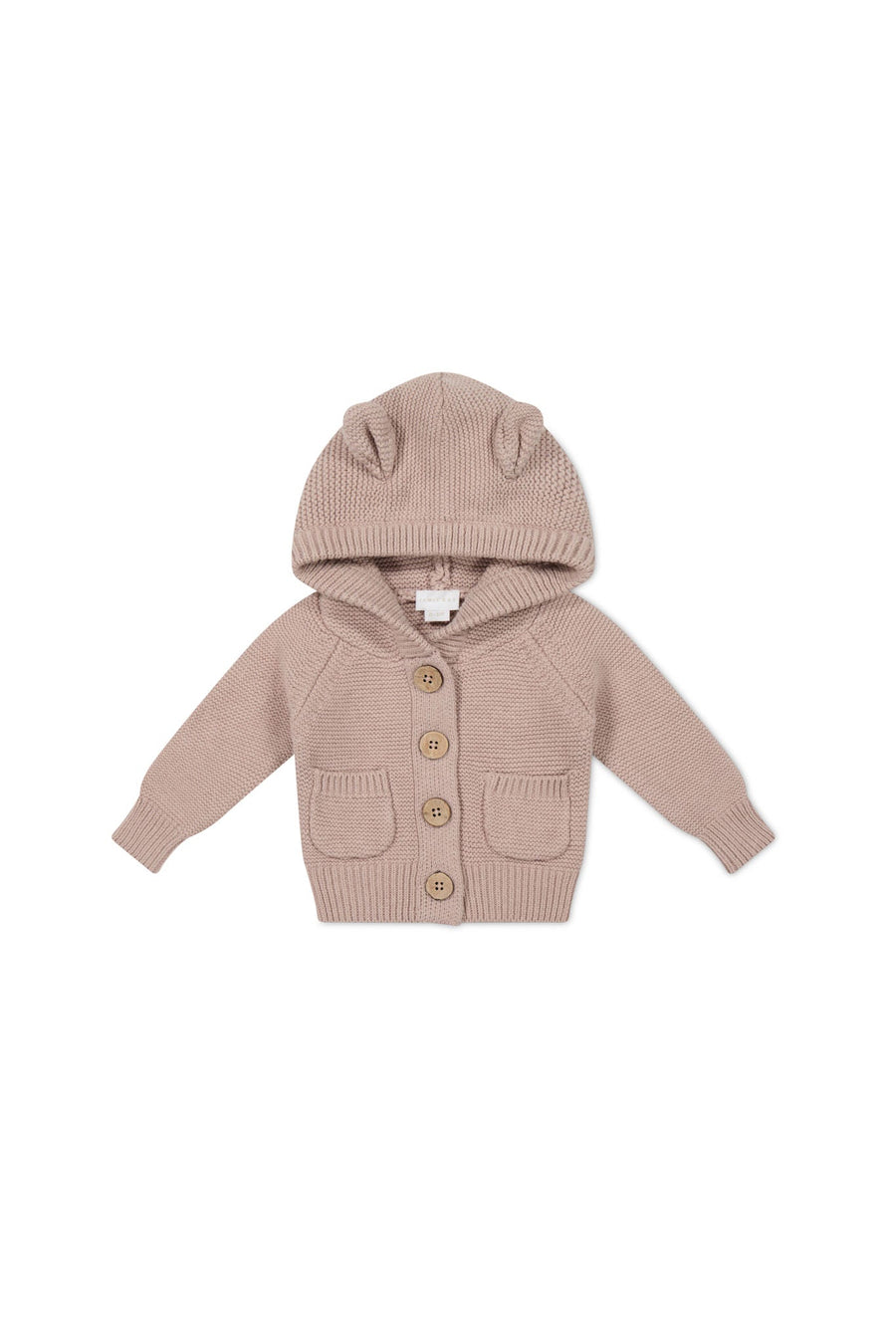 Sebastian Knitted Cardigan/Jacket - Dusky Rose Marle Childrens Cardigan from Jamie Kay Australia