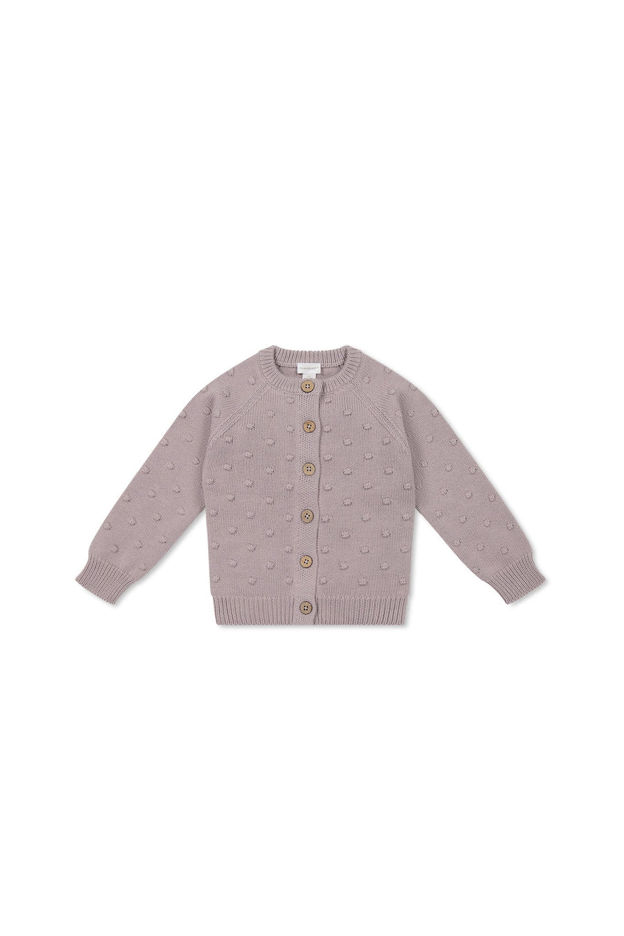 Simple Dotty Cardigan - Heather Haze Childrens Cardigan from Jamie Kay Australia