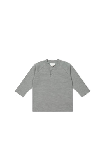 Slub Cotton Long Sleeve Weston Tee - Milford Sound Childrens Top from Jamie Kay Australia